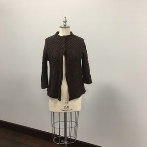 Very soft brown Alice and Olivia cardigan